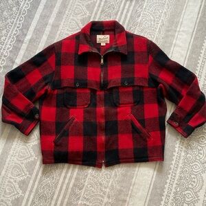 Woolrich Red and Black Plaid Jacket